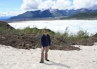 Aaron at the Kennicott Glacier in Alaska